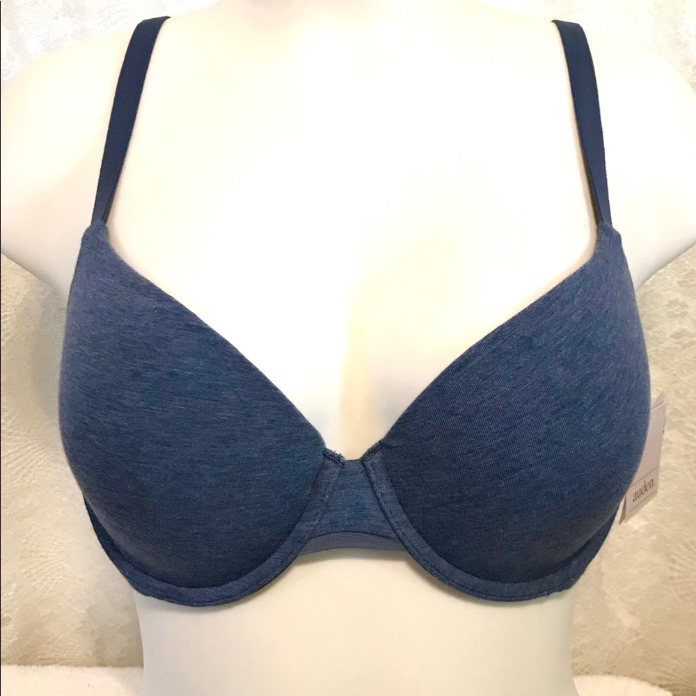 NWT Blue Underwire T-Shirt Bra 38B